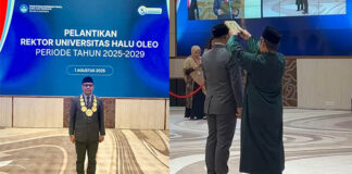 Ketua Yayasan dan Ketua STIE 66 Kendari Sambut Pelantikan Rektor Baru UHO Ketua Yayasan dan Ketua STIE 66 Kendari Sambut Pelantikan Rektor Baru UHO