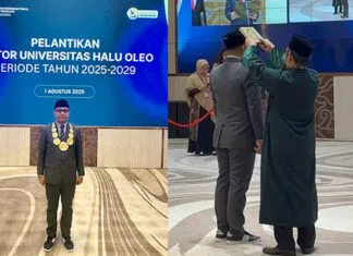 Ketua Yayasan dan Ketua STIE 66 Kendari Sambut Pelantikan Rektor Baru UHO Ketua Yayasan dan Ketua STIE 66 Kendari Sambut Pelantikan Rektor Baru UHO