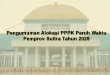 Pengumuman Alokasi PPPK Paruh Waktu Pemprov Sultra Tahun 2025 Pengumuman Alokasi PPPK Paruh Waktu Pemprov Sultra Tahun 2025