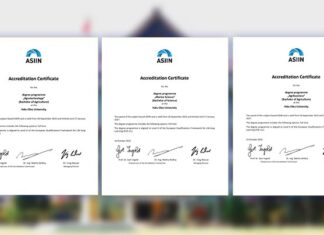 3 Program Studi UHO Raih Sertifikat Akreditasi Internasional ASIIN 3 Program Studi UHO Raih Sertifikat Akreditasi Internasional ASIIN