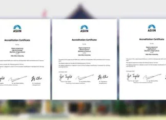 3 Program Studi UHO Raih Sertifikat Akreditasi Internasional ASIIN 3 Program Studi UHO Raih Sertifikat Akreditasi Internasional ASIIN