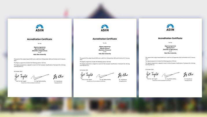 asiin_uho 3 Program Studi UHO Raih Sertifikat Akreditasi Internasional ASIIN