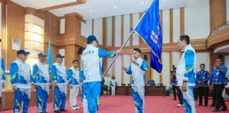 Pemprov Sultra Lepas 179 Kontingen untuk Berlaga di Pornas Korpri XVII Palembang Pemprov Sultra Lepas 179 Kontingen untuk Berlaga di Pornas Korpri XVII Palembang