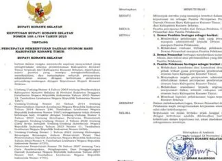 Bupati Konawe Selatan Tetapkan Panitia Percepatan Pembentukan Kabupaten Konawe Timur Bupati Konawe Selatan Tetapkan Panitia Percepatan Pembentukan Kabupaten Konawe Timur