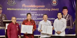 UHO dan Kejati Sultra Jalin Kerja Sama Penanganan Masalah Hukum Bidang Perdata dan TUN UHO dan Kejati Sultra Jalin Kerja Sama Penanganan Masalah Hukum Bidang Perdata dan TUN