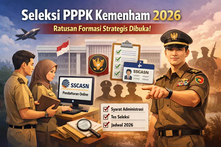 PPPK_kemenhan Seleksi PPPK Kemenham 2026 Dibuka, Tersedia Ratusan Formasi Strategis