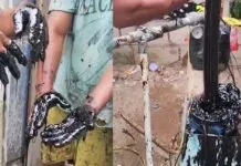 Cairan Hitam Mirip Aspal Muncul dari Sumur Bor di Buton Utara, Video Viral di Media Sosial Cairan Hitam Mirip Aspal Muncul dari Sumur Bor di Buton Utara, Video Viral di Media Sosial