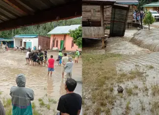 Sungai Meluap, Permukiman dan Jalan di Ulu Konaweha Kolaka Terendam Banjir Sungai Meluap, Permukiman dan Jalan di Ulu Konaweha Kolaka Terendam Banjir