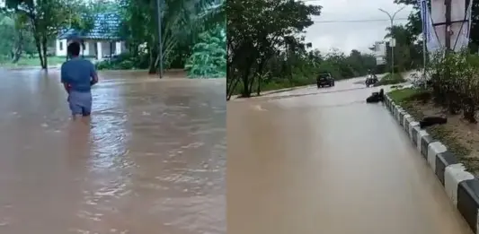 Banjir Genangi By Pass Lepo-Lepo Kendari, Pengendara Diminta Waspada Banjir Genangi By Pass Lepo-Lepo Kendari, Pengendara Diminta Waspada