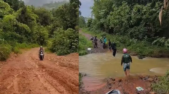 gurukonut Jalan Rusak Tak Halangi Semangat Guru di Pelosok Konawe Utara