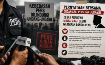 Organisasi Pers Desak Prabowo Minta Maaf atas Penyebutan Wartawan sebagai ‘Londo Ireng’ Organisasi Pers Desak Prabowo Minta Maaf atas Penyebutan Wartawan sebagai 'Londo Ireng'