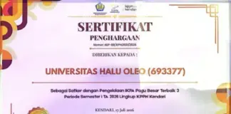 UHO Kembali Berprestasi, Sabet Penghargaan IKPA Kategori Pagu Besar UHO Kembali Berprestasi, Sabet Penghargaan IKPA Kategori Pagu Besar