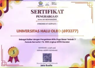 UHO Kembali Berprestasi, Sabet Penghargaan IKPA Kategori Pagu Besar UHO Kembali Berprestasi, Sabet Penghargaan IKPA Kategori Pagu Besar