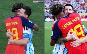 Saat Yamal Menghampiri Messi, Pelukan yang Menyentuh Hati Pecinta Sepak Bola Saat Yamal Menghampiri Messi, Pelukan yang Menyentuh Hati Pecinta Sepak Bola