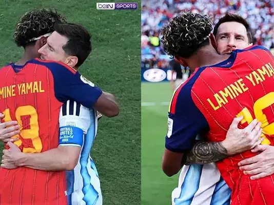 Saat Yamal Menghampiri Messi, Pelukan yang Menyentuh Hati Pecinta Sepak Bola Saat Yamal Menghampiri Messi, Pelukan yang Menyentuh Hati Pecinta Sepak Bola
