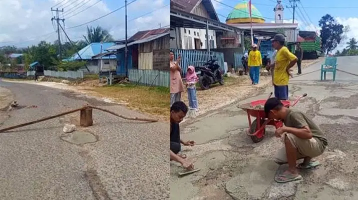 desamuna Aksi Gotong Royong Warga Desa Kondongia Muna Tuai Apresiasi Warganet