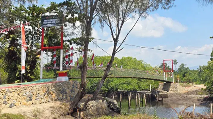 TNI, ANTAM dan Pemkab Konut Bersinergi Bangun Jembatan Perintis Garuda