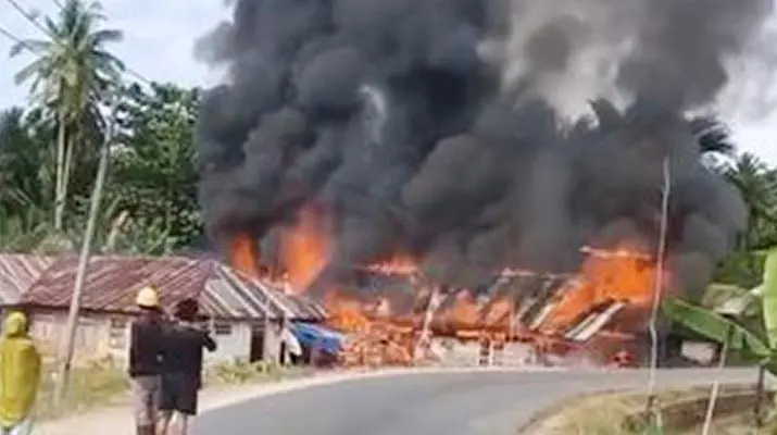 konselkebakran Rumah Karyawan Tambang di Konawe Selatan Ludes Terbakar, Kerugian Ditaksir Capai Rp70 Juta