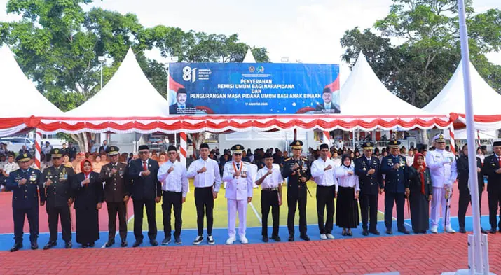 remisihut 1.943 Warga Binaan di Sultra Terima Remisi HUT RI ke-81, 18 Langsung Bebas