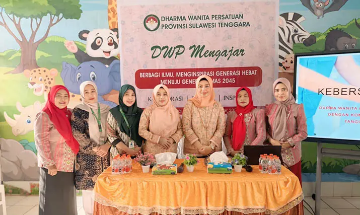 program_mengajar DWP Sultra Luncurkan Program Mengajar, Edukasi Siswa soal Bullying hingga Bahaya Narkoba