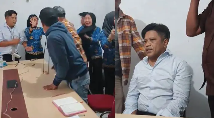 Dikepung Simpatisan Ridwan Bae, Kadispar Sultra Ridwan Badallah Minta Maaf Dikepung Simpatisan Ridwan Bae, Kadispar Sultra Ridwan Badallah Minta Maaf